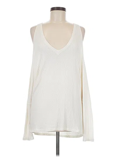 Pre-owned Chaser Sleeveless T-shirt In Ivory
