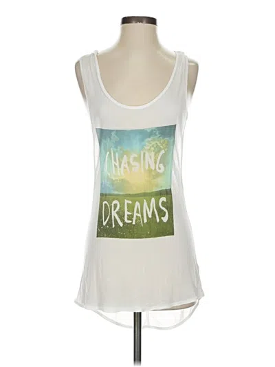 Pre-owned Chaser Sleeveless T-shirt In White