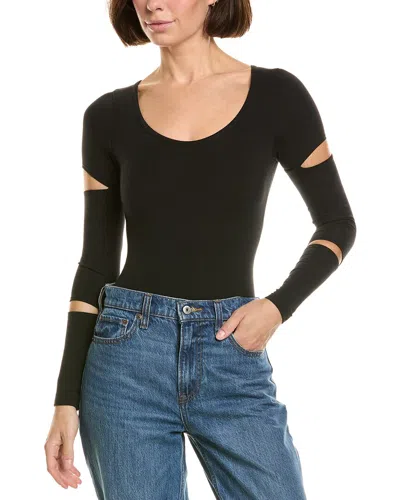 Chaser Slit Bodysuit In Black