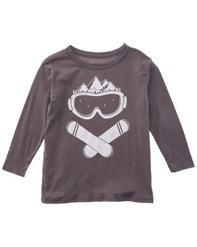 Chaser Kids' Snow Goggle Smile T-shirt In Brown