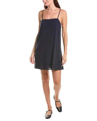 Chaser Soft Biarritz Linen-blend Mini Dress In Blue