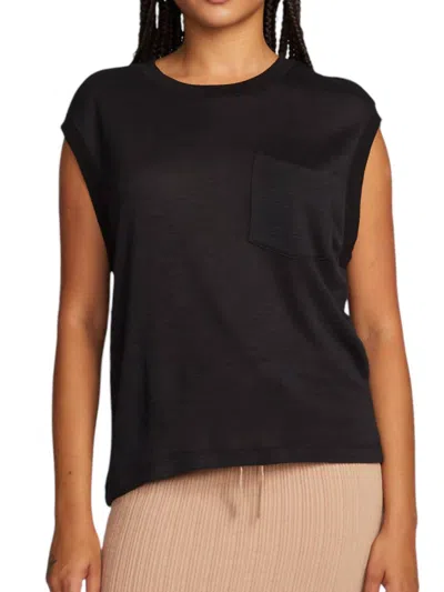 Chaser Soft Gauge Jersey Odessa Tee In Black