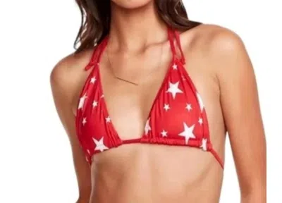 Chaser Star Bikini Top In Red