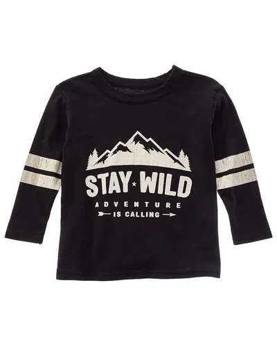 Chaser Kids' Stay Wild T-shirt In Black