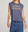 Chaser Straight No Cgaser Tee In Sapphire In Blue