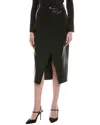 Chaser Stretch Cassi Midi Skirt In Black