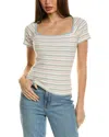 Chaser Stripe Ribbed T-shirt In Red
