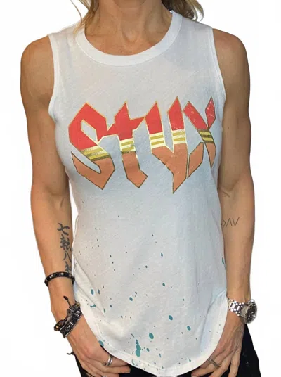 Chaser Styx Graphic Tank Top In White
