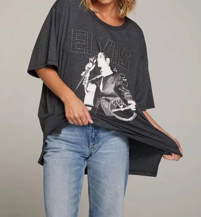 Chaser Sun Records Elvis Graphic Top In Black