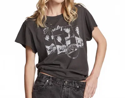 Chaser Sun Records Elvis Live Crewneck Tee In Vinyl Black