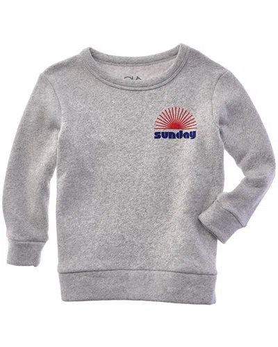 Chaser Kids' Sunday Sun Pullover In Gray