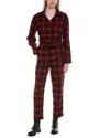 Chaser Sunset Blvd Plaid Lexi Jumpsuit In Red
