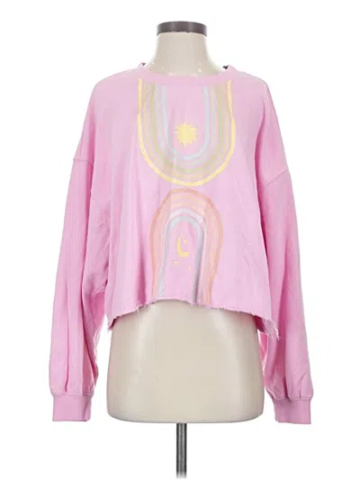 Pre-owned Chaser Sweatshirt In Pink