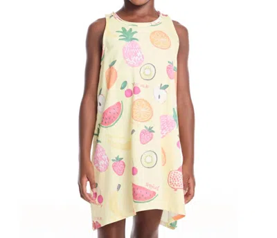 Chaser Kids' Tank Dress Fruity In Yellow