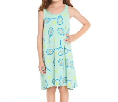 Chaser Kids' Tank Dress Tennis In Green In Multi