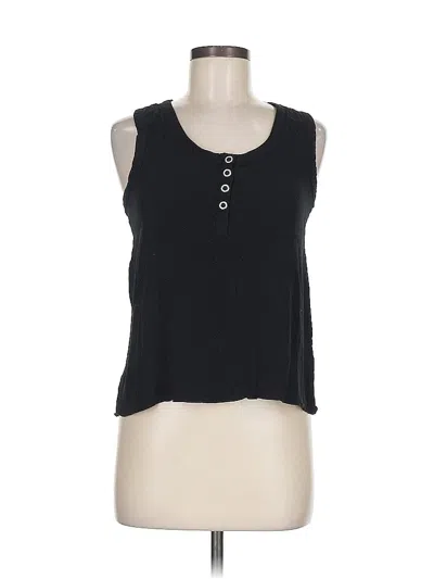 Pre-owned Chaser Tank Top Black Strapless Neckline Tops