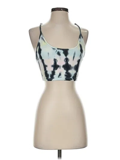 Pre-owned Chaser Tank Top Blue Halter Neckline Tops