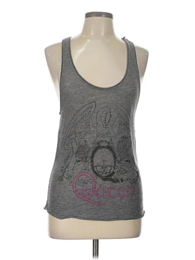 Pre-owned Chaser Tank Top Gray Halter Neckline Tops