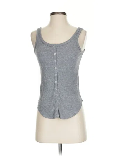 Pre-owned Chaser Tank Top Gray Sweetheart Neckline Tops