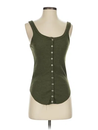Pre-owned Chaser Tank Top Green Sweetheart Neckline Tops
