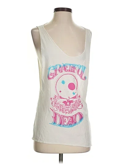 Pre-owned Chaser Tank Top Ivory Sweetheart Neckline Tops