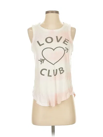 Pre-owned Chaser Tank Top Pink Sweetheart Neckline Tops