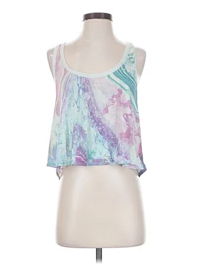Pre-owned Chaser Tank Top Purple Halter Neckline Tops
