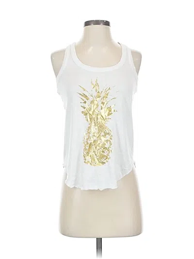 Pre-owned Chaser Tank Top White Halter Neckline Tops