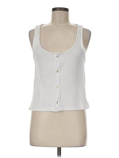 Pre-owned Chaser Tank Top White Strapless Neckline Tops