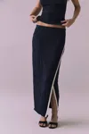 Chaser Tavira Midi Skirt In Licorice In Multi