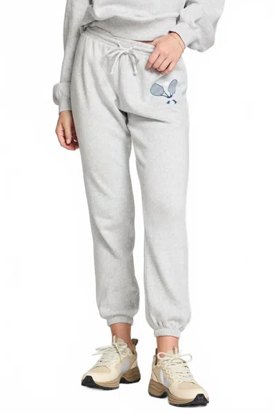 Chaser Tennis Club Pant In Heather Grey In Gray