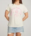 Chaser Tequila Tee In Oatmeal In White