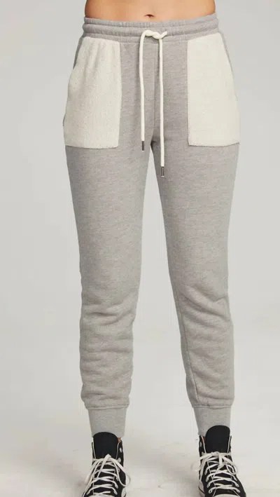 Chaser Tessa Jogger In Gray In Beige