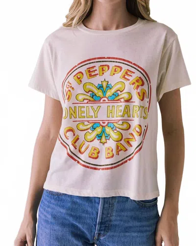 Chaser The Beatles Sgt Pepper Club Tee In Beige In Multi