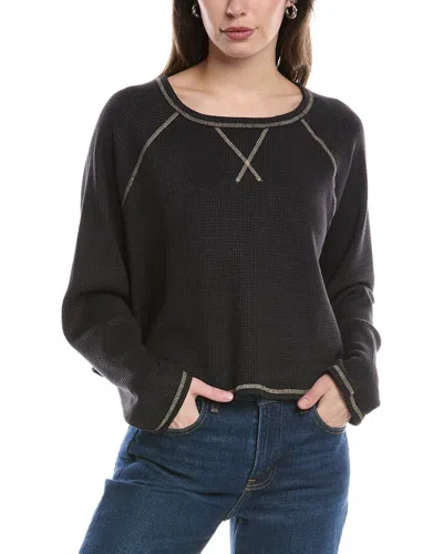 Chaser Thermal Henley In Black