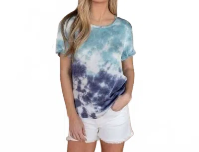 Chaser Tie Dye Short Sleeve Tee In Blue Tie Dye In Multi