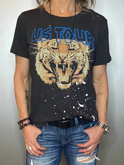 Chaser Us Tour Short Sleeve Graphic Tee In Black