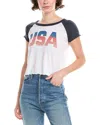 Chaser Usa Blocked Jersey T-shirt In White