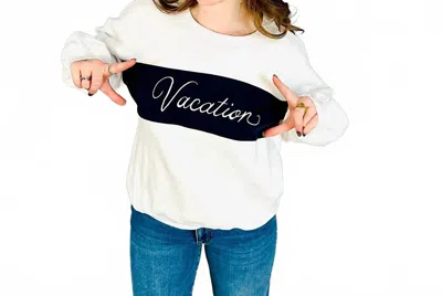 Chaser Vacation Sweatshirt In White