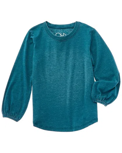 Chaser Kids' Vintage Jersey Blouson Sleeve T-shirt In Blue