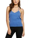 CHASER VINTAGE RIB CROPPED T BACK CAMI