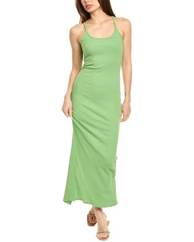 Chaser Vintage Rib Emma Maxi Dress In Green
