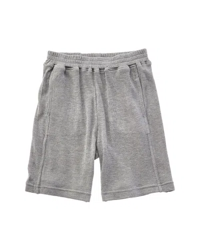 Chaser Kids' Waffle Knit Boat Day Short In Gray