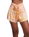 CHASER CHASER WATERCOLOR PLAID SHORT