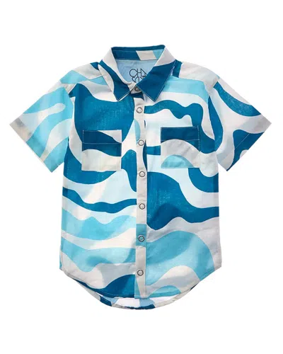 Chaser Wavy Stripe Shirt In Multi