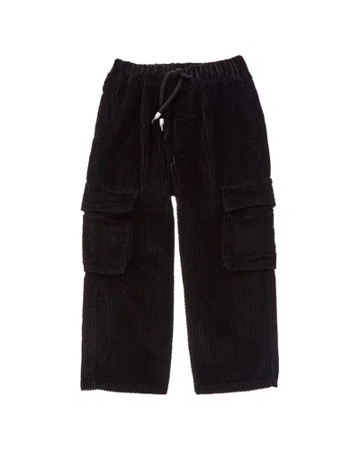 Chaser Kids' Wes Corduroy Cargo Pant In Black