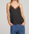 Chaser Wilder Tank Top In Licorice In Black