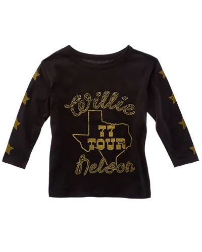 Chaser Kids' Willie Nelson 77 Tour T-shirt In Black