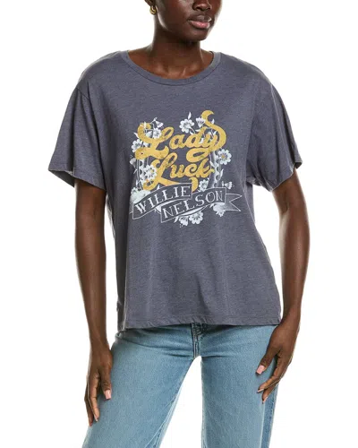 Chaser Willie Nelson Lady Luck T-shirt In Blue