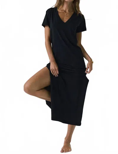 Chaser Winslet Maxi Dress In True Black